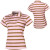 See Pale Pink Stripe Blurr Pekoe Polo Shirt  - Women's