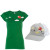 See Light Gray Hat/Kelly Green Shirt Blurr Blurr Melody T-Shirt & Hat Package See Light Gray Hat/Kelly Green Shirt Blurr Blurr Melody T-Shirt & Hat Package