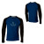 See Evening Blue/Black Blurr Beatnik T-Shirt - Long-Sleeve - Men's
