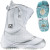 See White/Silver Burton Supreme Snowboard Boot - Women's