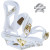 See White/Gold Burton P1.1 Snowboard Binding