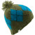 See Olive Coal Argyle Beanie