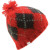 See Red Coal Argyle Beanie