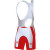 See White/Red Castelli Free Bibshort - Men's