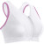 See White/Rose Pink CW-X Xtra Support Zip Bra - Women's