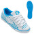 See White/Turquoise DC Chelsea Skate Shoe - Women's