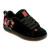 See Black/True Red/Black DC Court Graffik SE Skate Shoes - Kids'