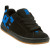 See Black/Black/Royal DC Court Graffik SN Skate Shoes - Kids'