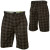 See Black Plaid DC Caddy Short - Men's