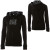 See Black DC Joker Full-Zip Hooded Sweatshirt - Women's