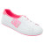 See White/Crazy Pink DC Court Slim Shoe - Women's