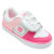 See Metalic Silver/Pink DC Pure V Skate Shoe - Toddlers'