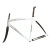 See Silver White De Rosa Dual HF Road Frameset 