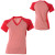 See Red/Ecru Driza-Bone V-Neck Stripe Shirt - Short-Sleeve - Women's
