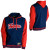 See Red/Reflex Blue Forum Throwback Full-Zip Hooded Sweatshirt - Men's