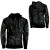See Black Fox Latinese Full-Zip Hooded Bike Sweatshirt - Men's