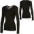 See Black - No Print Icebreaker Nature200 Lite Scoop Top - Long-Sleeve - Women's