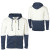 See Navy/White Imperial Motion Slub Full-Zip Hooded Sweatshirt - Men's