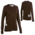 See Dark Chocolate I/O Bio Merino Universal Long-Sleeve Crew Shirt - Women's