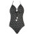 See Black Leilani Splish Splash Hula Tank One-Piece Swimsuit - Women's