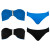See Sky Blue/Black Leilani Burning Up Bermuda Bra/Cali Bottom Reversible Bikini - Women's