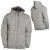 See Heather Gray Matix Asher Pinstripe Full-Zip Hooded Sweatshirt - Men's