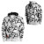 See White Neff Zig-Zag Full-Zip Hooded Sweatshirt - Men's See White Neff Zig-Zag Full-Zip Hooded Sweatshirt - Men's