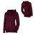 See Burgundy Nixon Lenox Sherpa Lined Full-Zip Hooded Sweatshirt - Women's