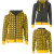 See Yellow/Melange Charcoal Nikita IDA Full-Zip Reversible Hooded Sweatshirts - Women's 