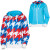 See White/Red/Cyan Nikita Juneberry Reversible Full-Zip Hooded Sweatshirt - Women's See White/Red/Cyan Nikita Juneberry Reversible Full-Zip Hooded Sweatshirt - Women's