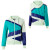 See Bleach Mint/Sea Green/Purple Nikita Abstract Jacket - Women's