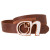 See Shiny Copper Nomis N Leather Belt See Shiny Copper Nomis N Leather Belt