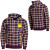 See Purple Nomis OG Plaid Full-Zip Hooded Sweatshirt - Men's 