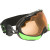 See Jet Black Green/Persimmon Oakley Wisdom Goggle