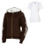 See Espresso/White prAna Kyla Polo Shirt & Carla Full-Zip Hooded Sweatshirt Package - Women's