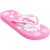 See Pink/White Roxy Gigi Flip-Flop - Girl's See Pink/White Roxy Gigi Flip-Flop - Girl's