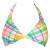 Roxy Plaid Paradise 70's Halter Bikini Top - Women's