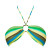 See Go Green Roxy Maui Zowie Seaside Bandeau Top - Women's