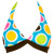 See Teal Roxy Jump Start Skipper Bra Bikini Top - Women's See Teal Roxy Jump Start Skipper Bra Bikini Top - Women's
