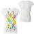 See White with Blue Roxy Party Mix T-Shirt - Short-Sleeve - Girls'