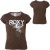 See Chocolate Brown Roxy Sticker Sticker T-Shirt - Short-Sleeve - Little Girls'