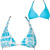 See Light Blue Reef Alphabetty Bikini Top - Women's