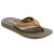 See Brown/Tan/Plaid Reef Stash Leather Sandal - Men's