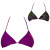 See Violet Reef Solid Gold Tri Bikini Top - Women's