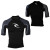 See Black Rip Curl Core Lightning Rashguard - Short-Sleeve - Men's