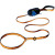 See Sunset Orange Ruffwear Stow'n Go Dog Leash