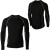See Black/Black/Lime Stoic Merino Crew Shirt - Long-Sleeve - Men's