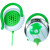 See Green Skullcandy Icon Clip Headphones