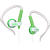 See White/Green Skullcandy Chops Earbud Headphones