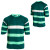 See Malachite Green Sombrio JT Stripe Bike Jersey - 3/4-Sleeve - Men's